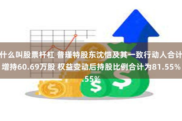 什么叫股票杆杠 普瑾特股东沈恺及其一致行动人合计增持60.69万股 权益变动后持股比例合计为81.55%