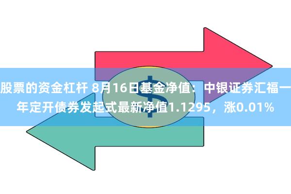 股票的资金杠杆 8月16日基金净值：中银证券汇福一年定开债券发起式最新净值1.1295，涨0.01%