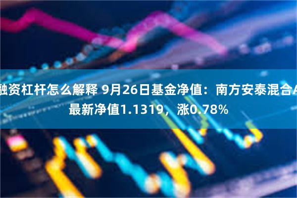 融资杠杆怎么解释 9月26日基金净值：南方安泰混合A最新净值1.1319，涨0.78%