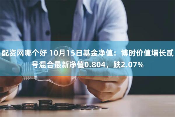 配资网哪个好 10月15日基金净值：博时价值增长贰号混合最新净值0.804，跌2.07%