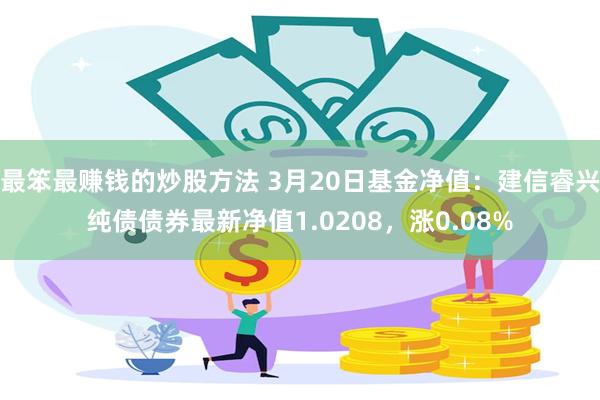 最笨最赚钱的炒股方法 3月20日基金净值：建信睿兴纯债债券最新净值1.0208，涨0.08%